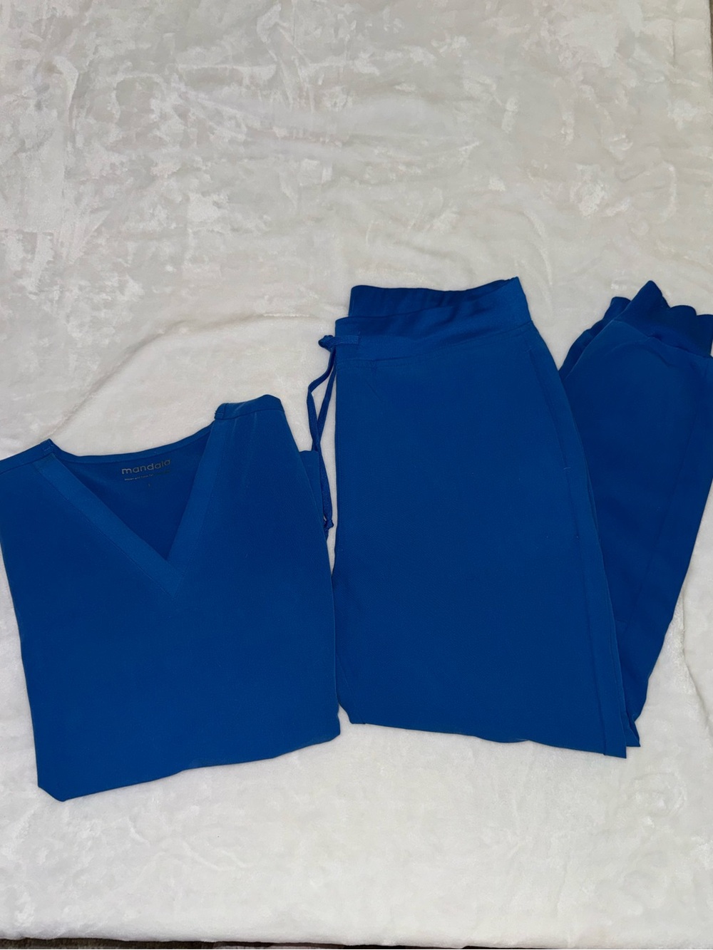 Women's Mandala V-Neck Top and Drawstring Jogger Set